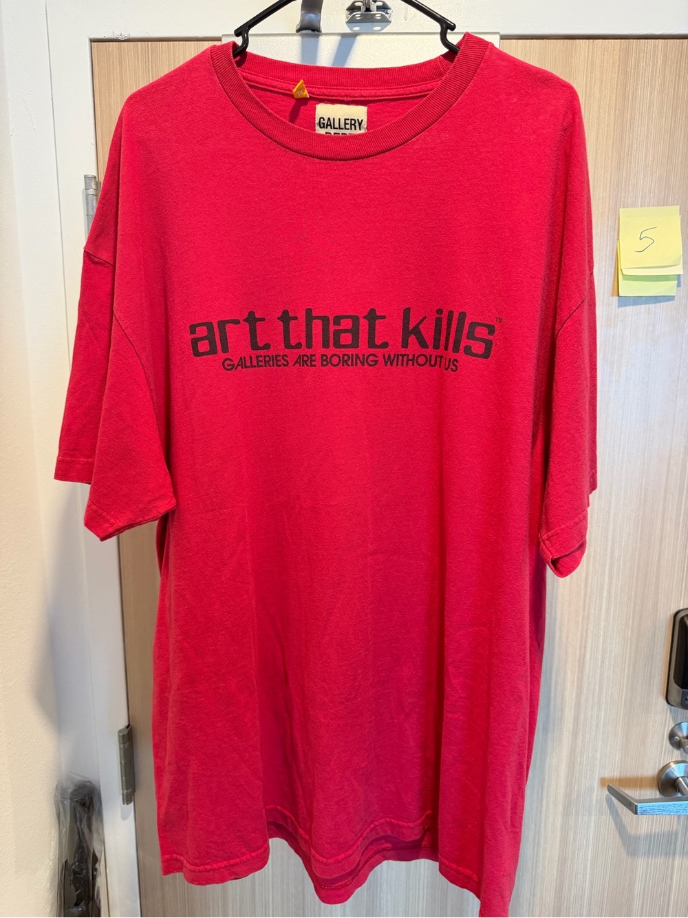 Gallery Dept Hot Pink Crewneck T-Shirt